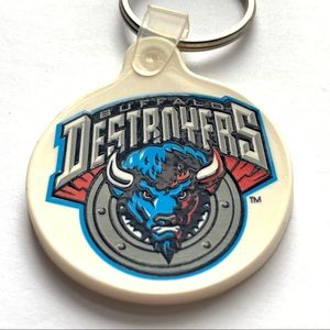 Vintage Buffalo Destroyers ARENA Football keychain